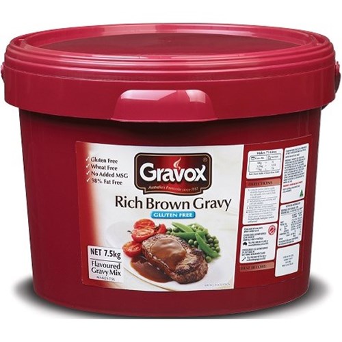 GRAVOX 7.5KG GF RICH BROWN GRAVY