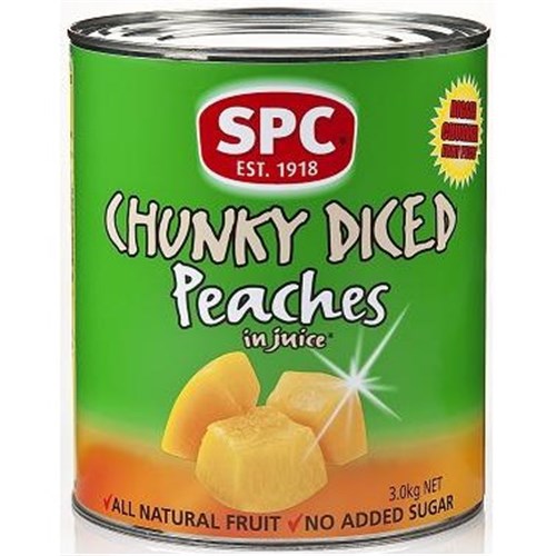 SPC 3KG DICED PEACHES CHUNKY