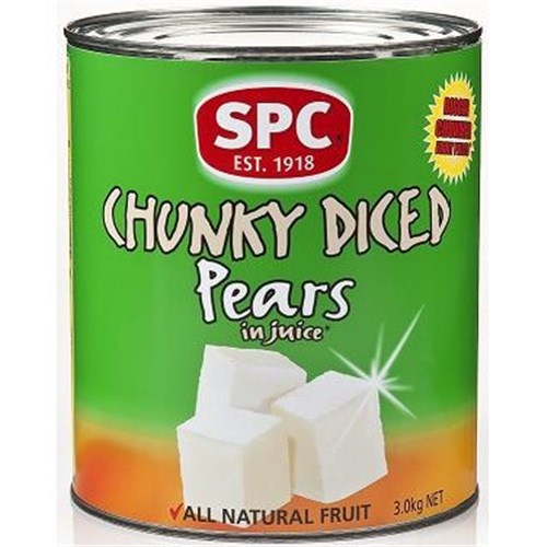 SPC 3KG DICED PEARS CHUNKY