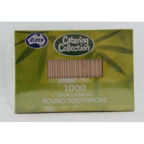 ALPEN 1000 X 5 PACKS D/P ROUND TOOTHPICK (5000)