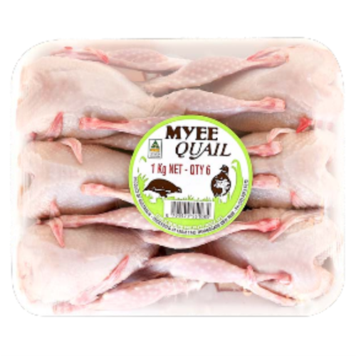 LUV MYEE WHOLE MEDIUM QUAIL 1KG - (6 PER TRAY)