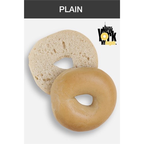 NY 120G x 60 PLAIN WHITE BAGEL PAR BAKED