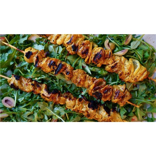 JAD 150Gx24 MARINATED CHICKEN THIGH SKEWERS