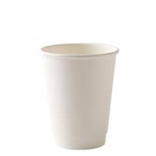 AB 12OZ S/W  WHITE COFFEE CUP (50)