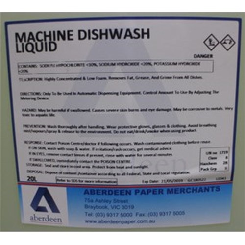 AB 20LT MACHINE DISHWASHING LIQUID