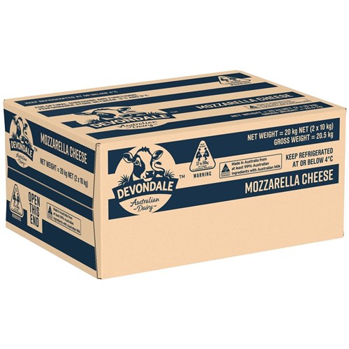 DEVONDALE 10KGx2 MOZZARELLA BLOCK