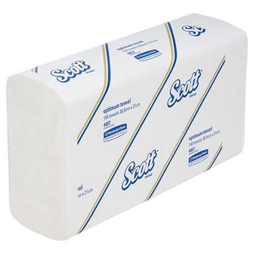 KCA 4457 SCOTT 150SHT x 16 INT HAND TOWEL U/B