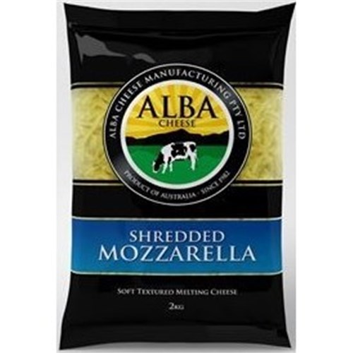 ALBA 2KG SHREDDED MOZZARELLA CHEESE