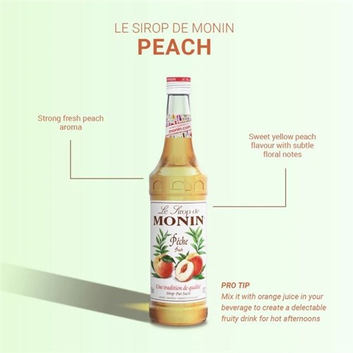MONIN 700ML PEACH SYRUP*
