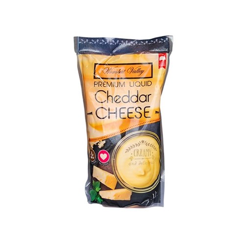 WOM 1KG GF CHEDDAR LIQUID CHEESE
