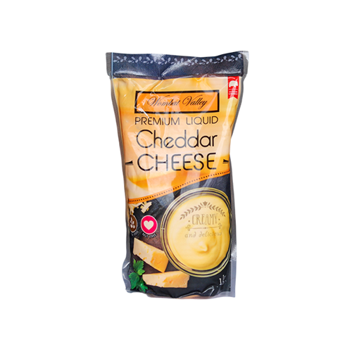 WOM 1KG GF CHEDDAR LIQUID CHEESE