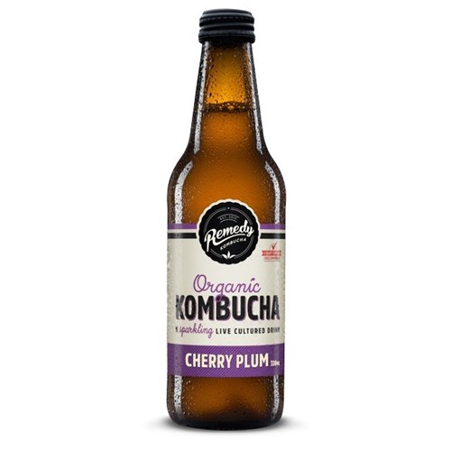 REMEDY KOMBUCHA 12 x 330ML CHERRY PLUM 
