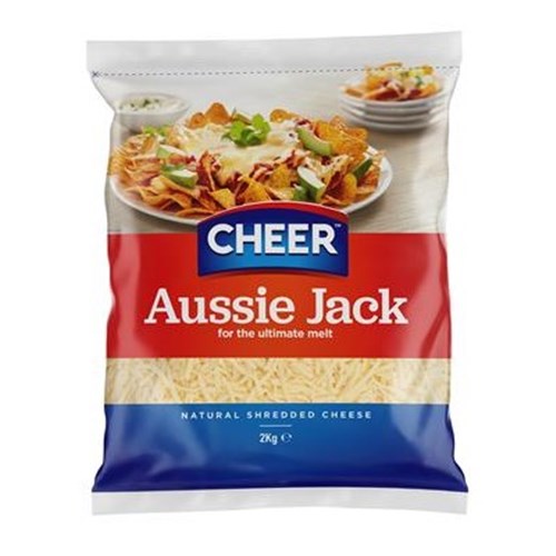 CHEER 2KG AUSSIE JACK NATURAL SHREDDED CHEESE