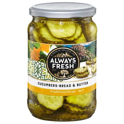 RIV 700G x 6 PICKLED CUCUMBERS BREAD & BUTTER