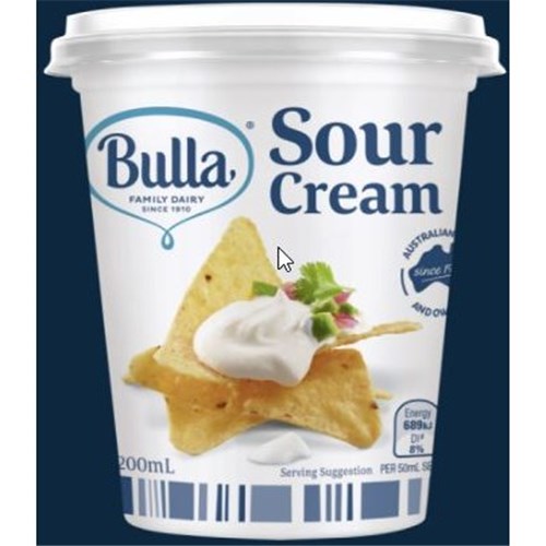 BULLA 200ML x 12 PREMIUM SOUR CREAM