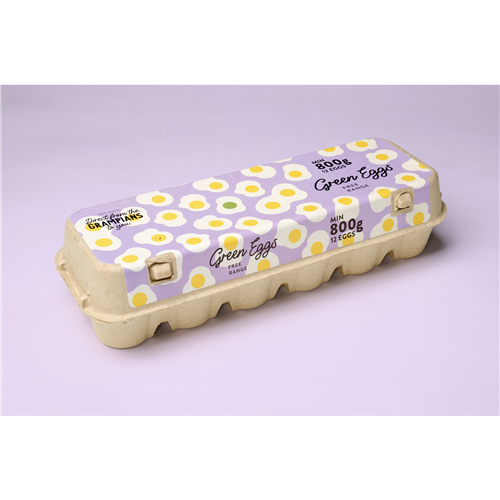 GREEN EGGS 800G x 12  RETAIL PACK RECT FREE RANGE