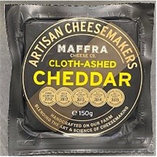 MAFFRA 150G CLOTH ASHED CHEDDAR CHEESE