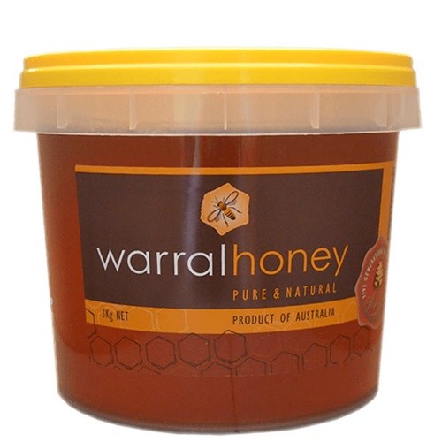 WARRAL HONEY 3KG PREMIUM HONEY PAIL