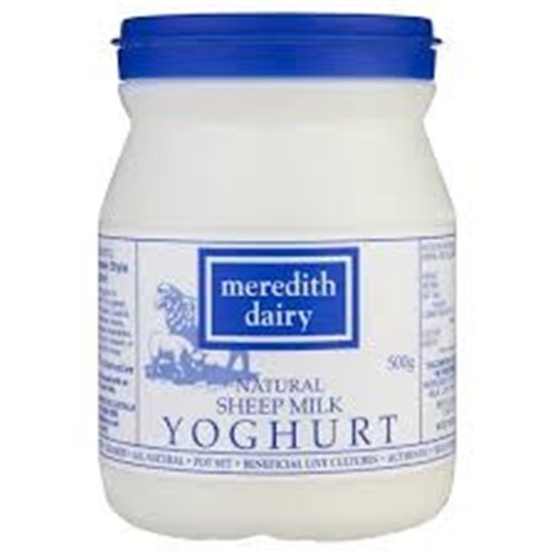 MEREDITH 500G x 6 SHEEP YOGHURT BLUE*