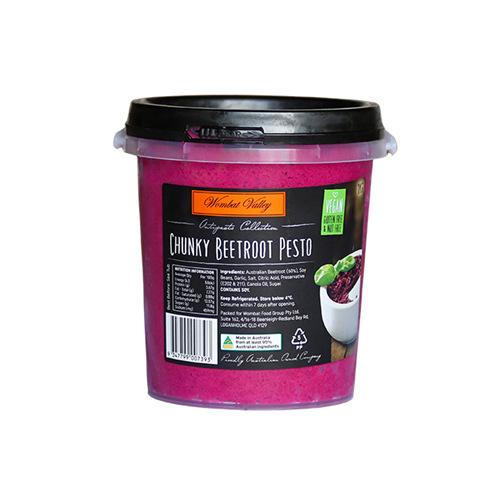 WOM 1KG x 6 VEGAN GF LF BEETROOT PESTO*