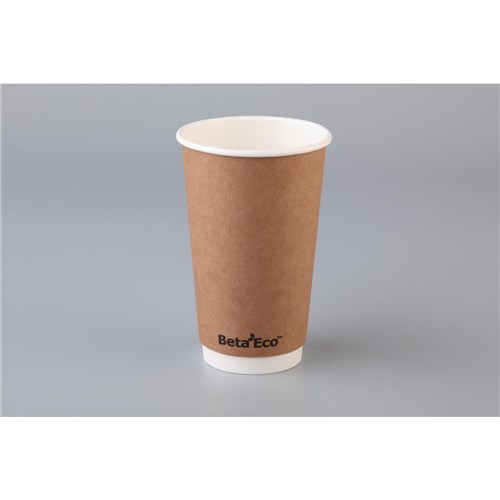 ANCHOR 16OZ SMTH COFFEE CUP D/WALL B/KRAFTx500