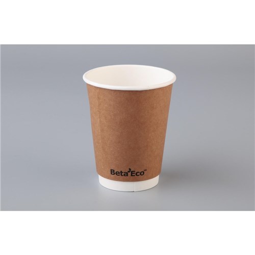 ANCHOR 12OZ SMTH COFFEE CUP D/WALL B/KRAFT x500