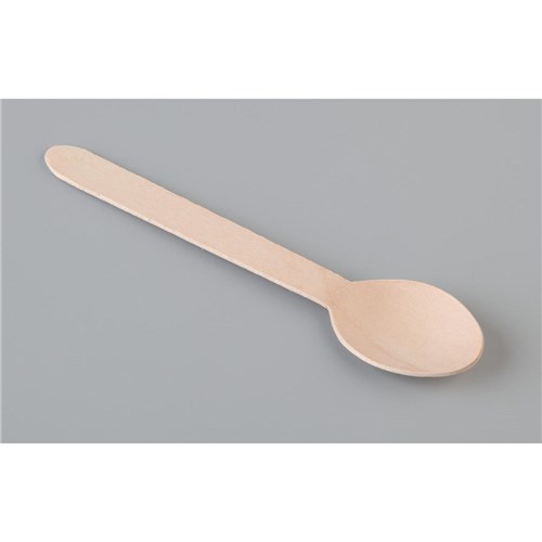 ANCHOR DESSERTSPOON WOODEN CUTLERY x 100