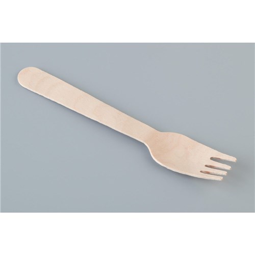 ANCHOR FORK WOODEN CUTLERY x 100