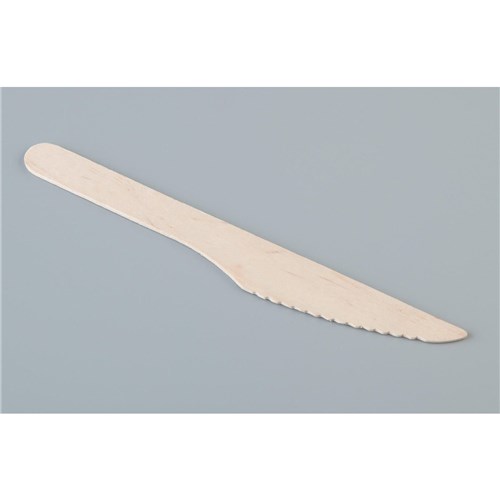 ANCHOR KNIFE WOODEN CUTLERY x 100