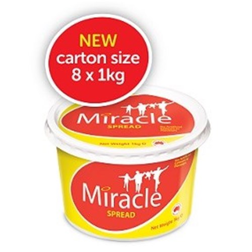MIRACLE 1KG x 8 MARGARINE