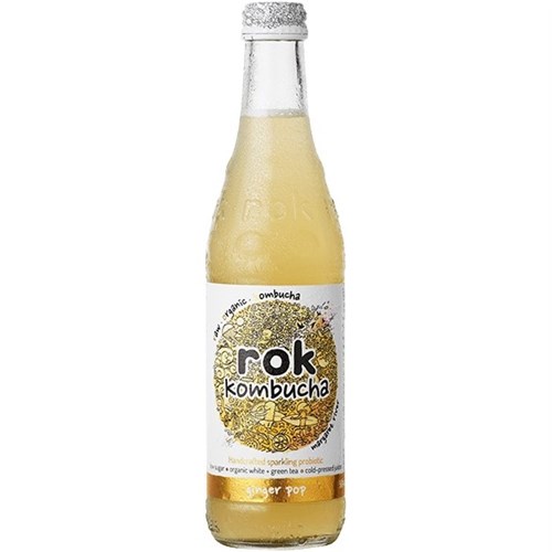 ROK KOMBUCHA (8 x 330ML) GINGER POP