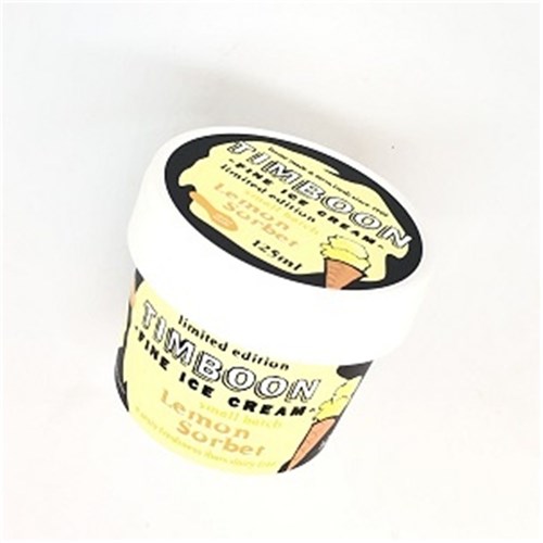 TIMBOON ICECREAM 100MLx12 LEMON SORBET DIXIE CUP