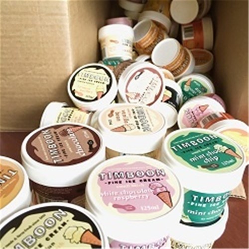TIMBOON ICECREAM 100MLx12 WHITE CHOC&RASP DIXIE