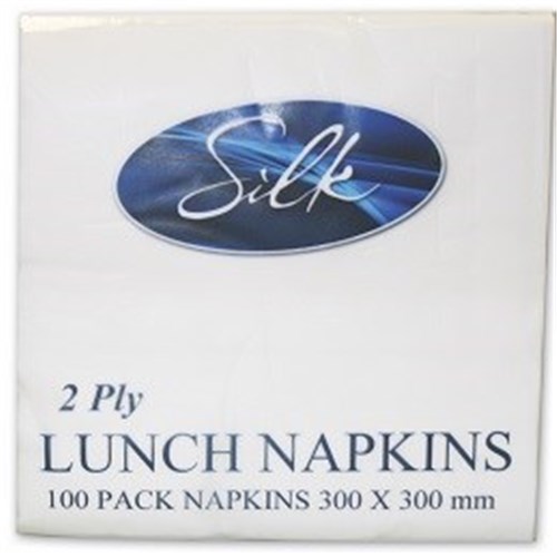 SILK 20 x 100 2PLY LUNCH NAPKIN 1/4 FOLD (2000)