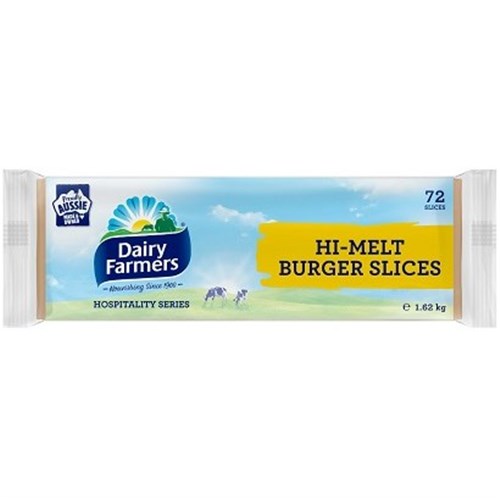 DAIRY FARMERS 1.62KG HI-MELT BURGER CHEESE SLICES