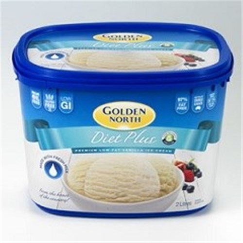 GOLDEN NORTH 2LT DIET PLUS VANILLA ICE CREAM