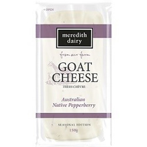 MEREDITH 150G x 6 PEPPERBERRY CHEVRE (GOAT CHEESE)