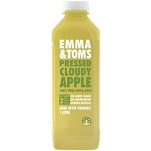EMMA & TOM 1LT X6 CLOUDY APPLE JUICE