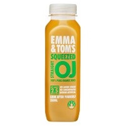 EMMA & TOM 10x350ML SQUEEZED STRAIGHT ORANGE JUIC