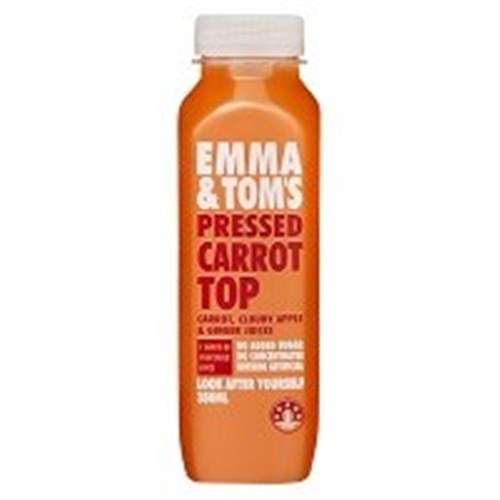 EMMA & TOM 10x350ML PRESSED CARROT TOP JUICE*