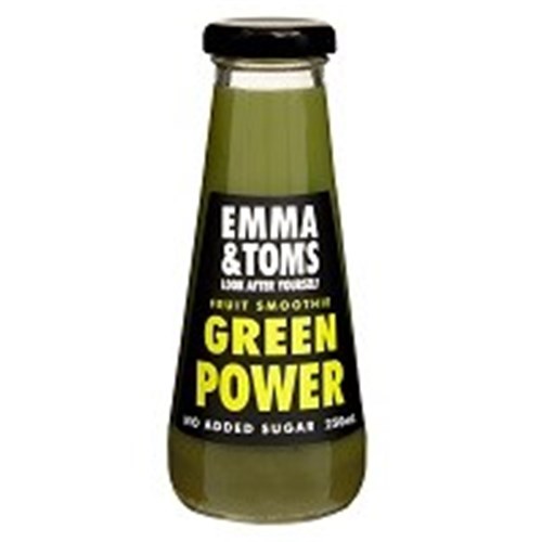 EMMA & TOM 12x250ML GLASS GREEN POWER JUICE