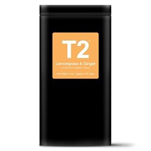 T2 250G TALL TIN LEMONGRASS & GINGE LOOSE LEAF TEA*