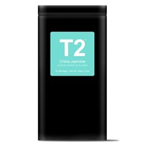 T2 60PK CHINA JASMINE BIO TEABAG TIN