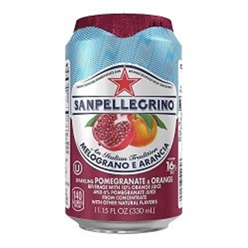 SAN PELL 24 X 330ML CAN MELOGRANO E ARANCIA FRUIT