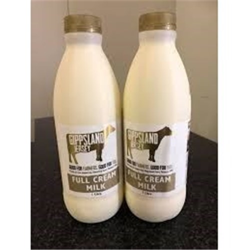 GIPPSLAND JERSEY 1LT X 12 FULL CREAM MILK*
