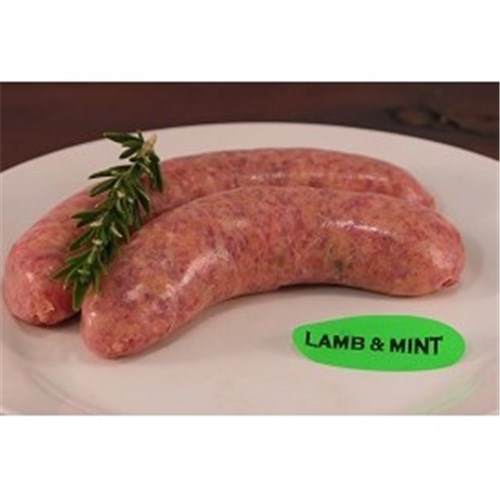 BLB 6 X 125G R/W SHAZAM LAMB & MINT SAUSAGES*