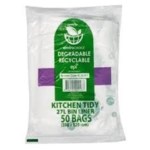 FPA EC 500 X 27LT KITCHEN TIDY BAGS  BIODEGRADABL