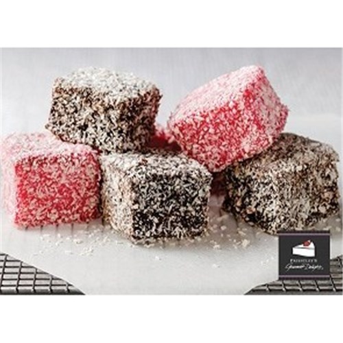 PRIESTLEYS 40 X 45G CHOC RASPBERRY 5CM LAMINGTONS