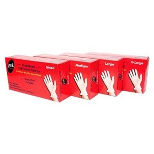 AB PAK X 100 LARGE POWDER FREE VINYL GLOVES