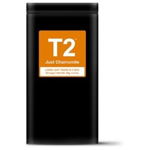 T2 60PK JUST CHAMOMILE BIO TEABAG TIN